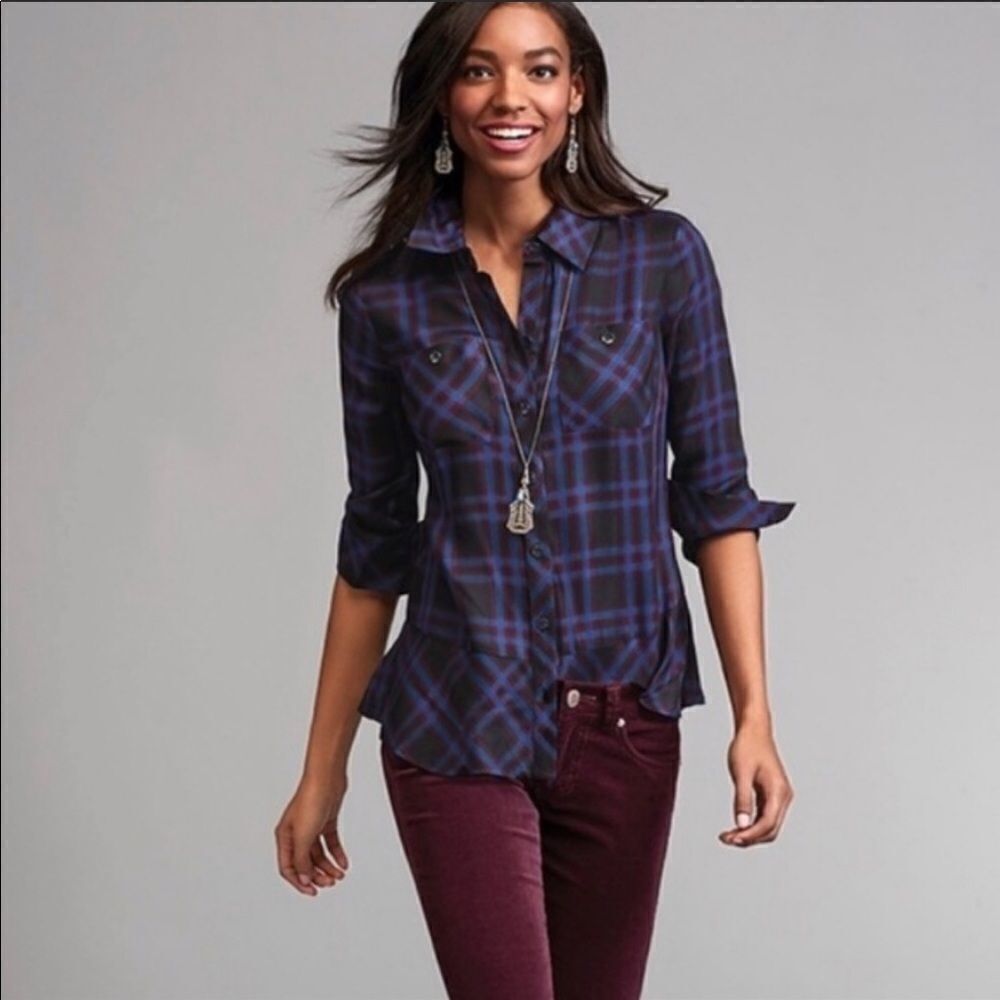 CAbi Check Shirt Moody Plaid Shirt #3431